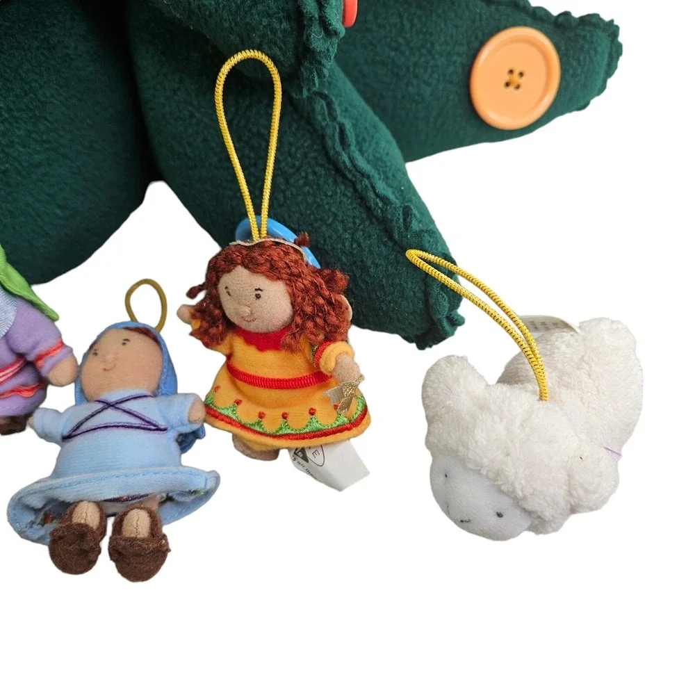 Hallmark Keepsake Kids My Very Own Christmas Tree‎ Felt Plush With 5 Ornaments